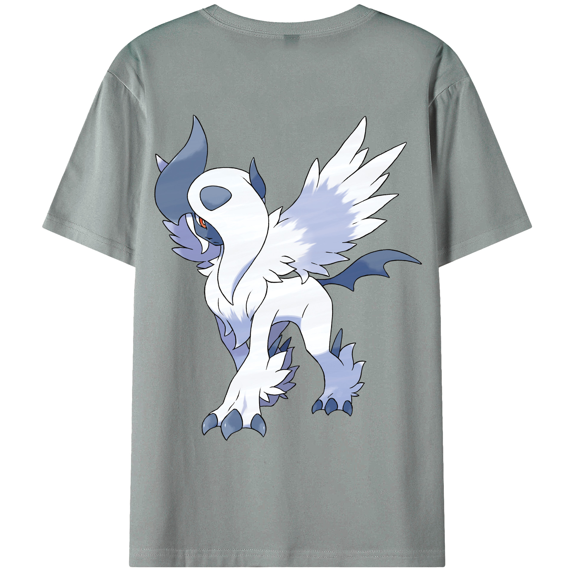 （画像用） ポケットモンスター Pokémon 綿100％ メンズ半袖Tシャツ（バックプリント） 通気性